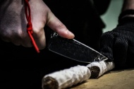 Спортивный рез каната на выставке "Клинок -2019" . Спортивный рез каната на выставке "Клинок -2019" .